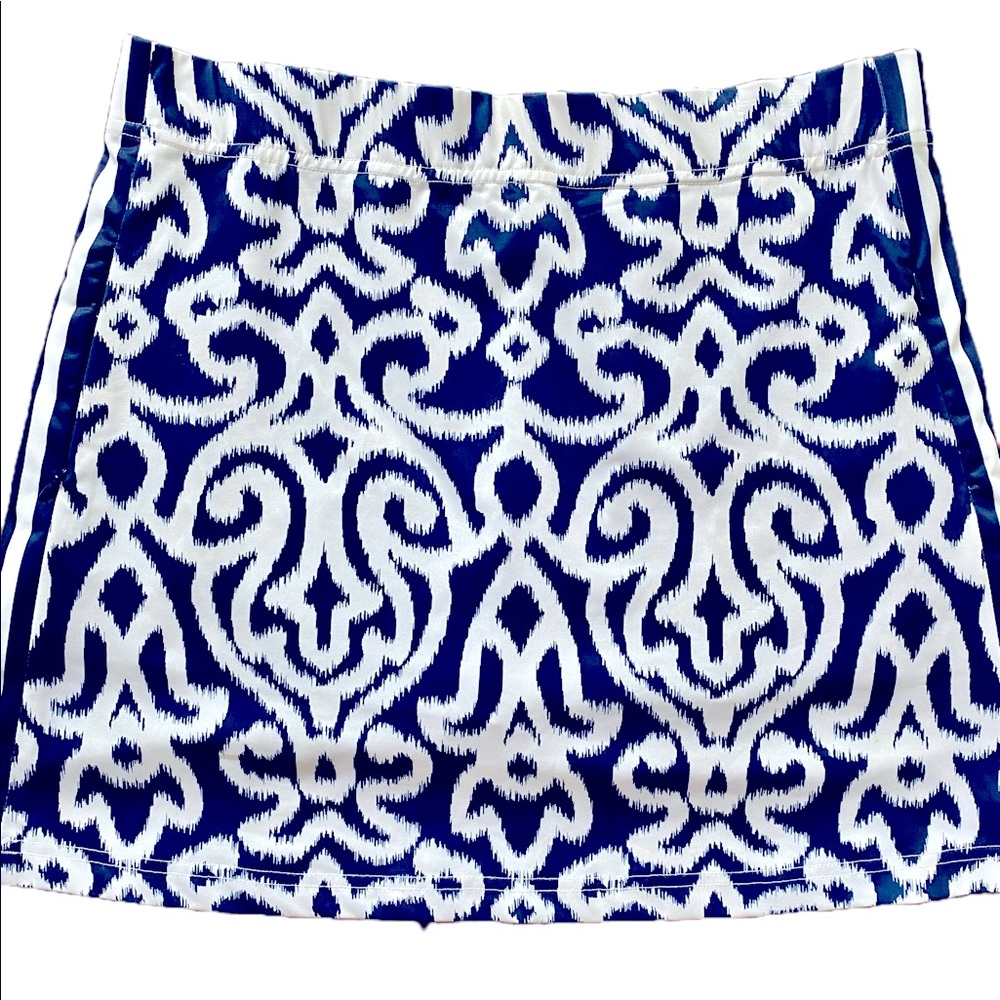 Gretchen Scott Navy White Skort - L navy /white , nylon /spandex